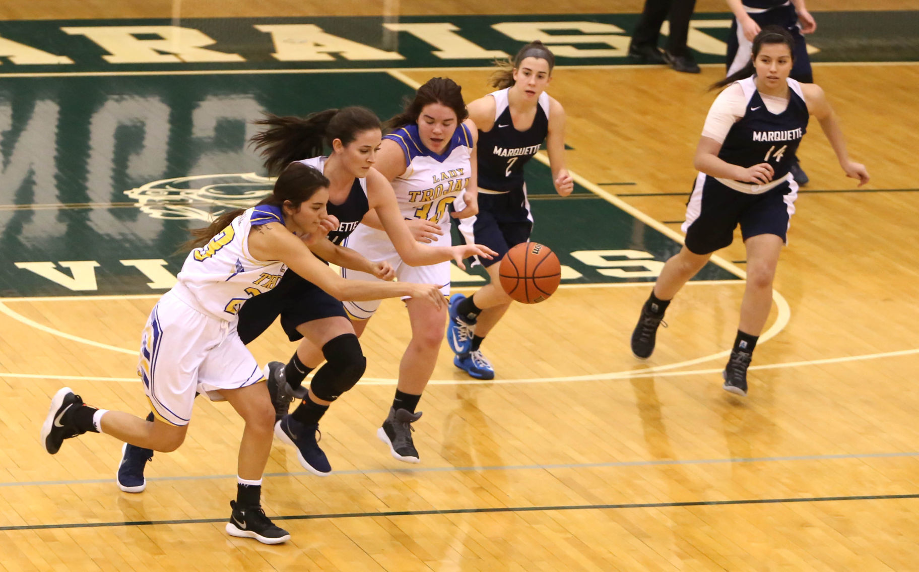 Marquette Catholic vs. Tri-Central girls basketball semistate
